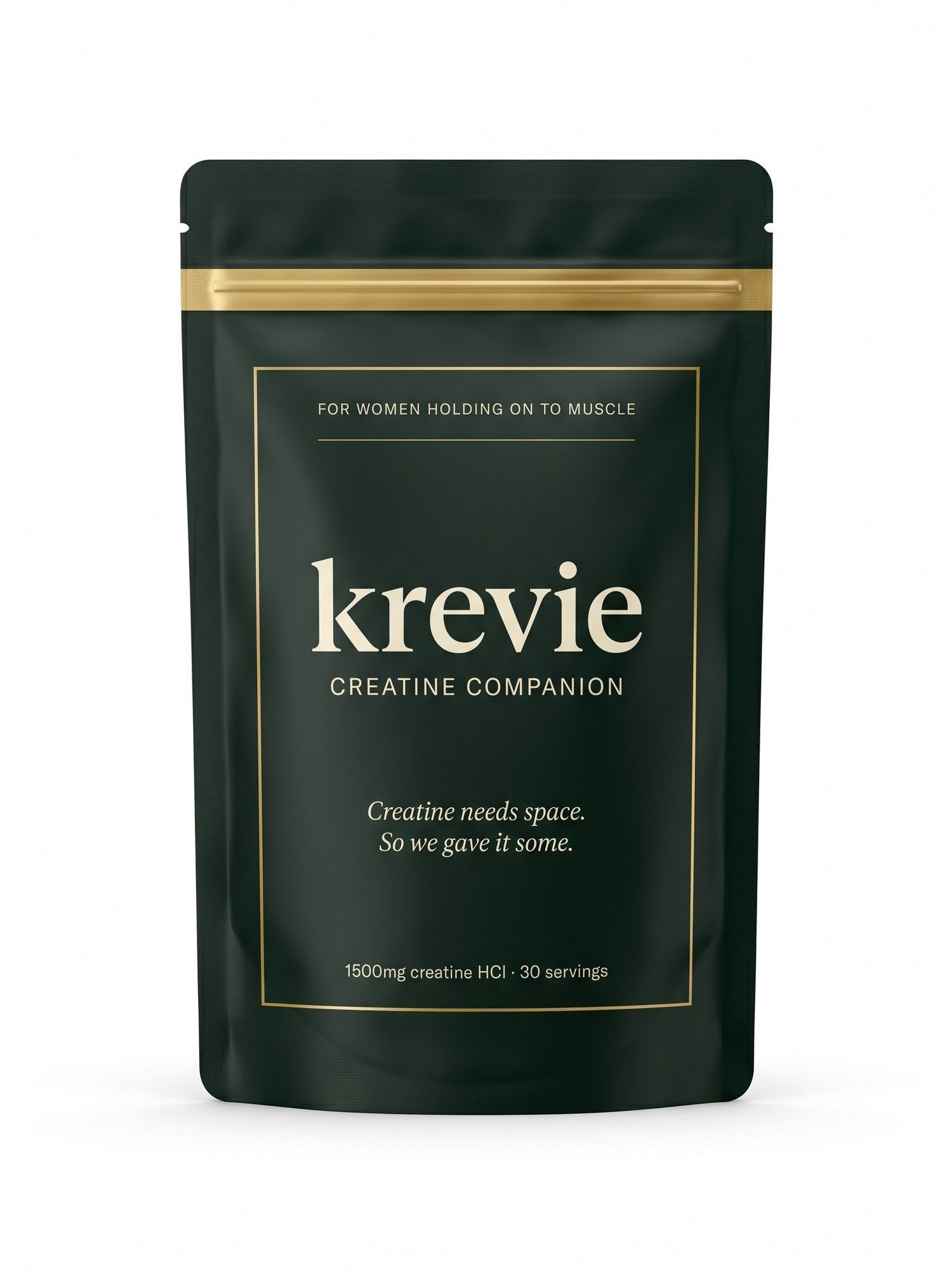 Krevie Creatine Companion — 1500mg creatine HCl powder, 30 servings